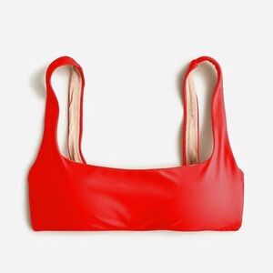 J. Crew Women’s Heritage Scoopneck Bikini Top BX611 Size 3X In Red NWT